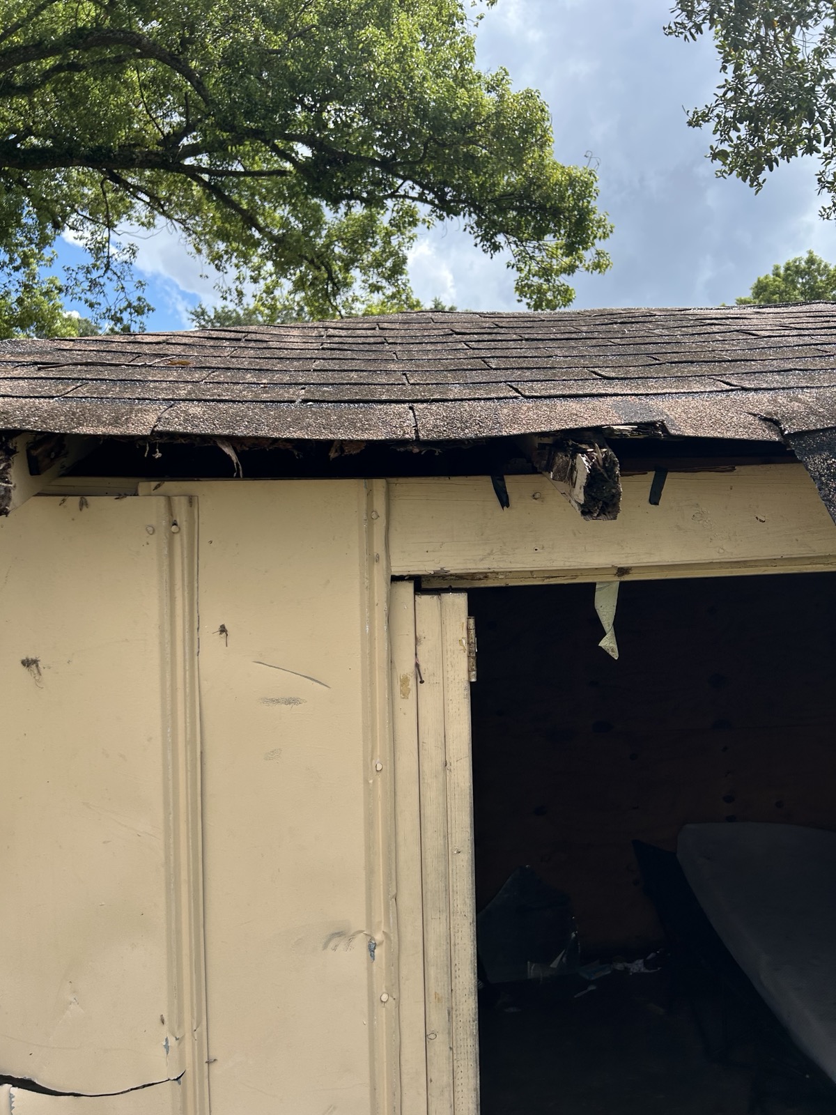 Outbuilding opening