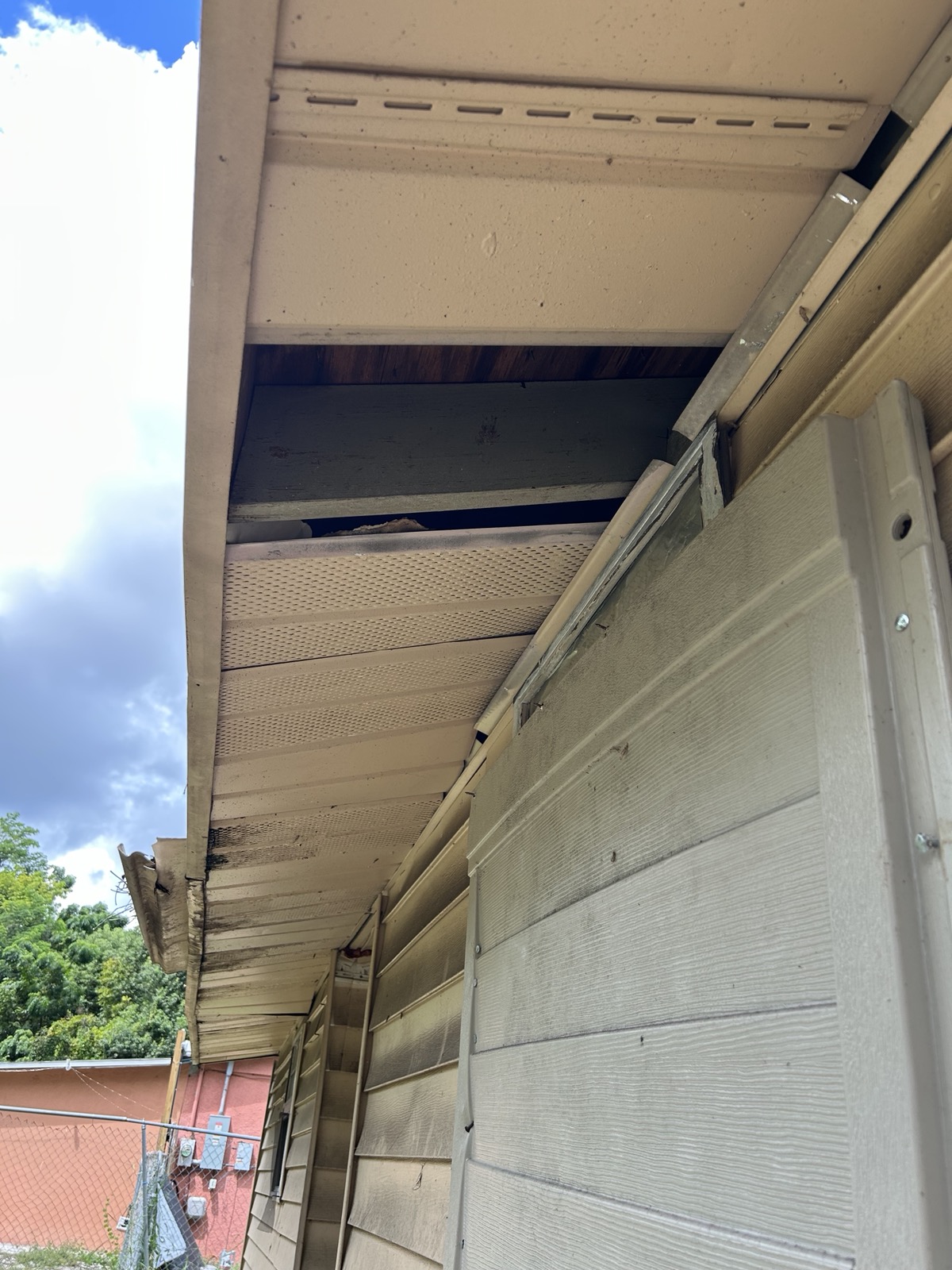 Soffit close-up