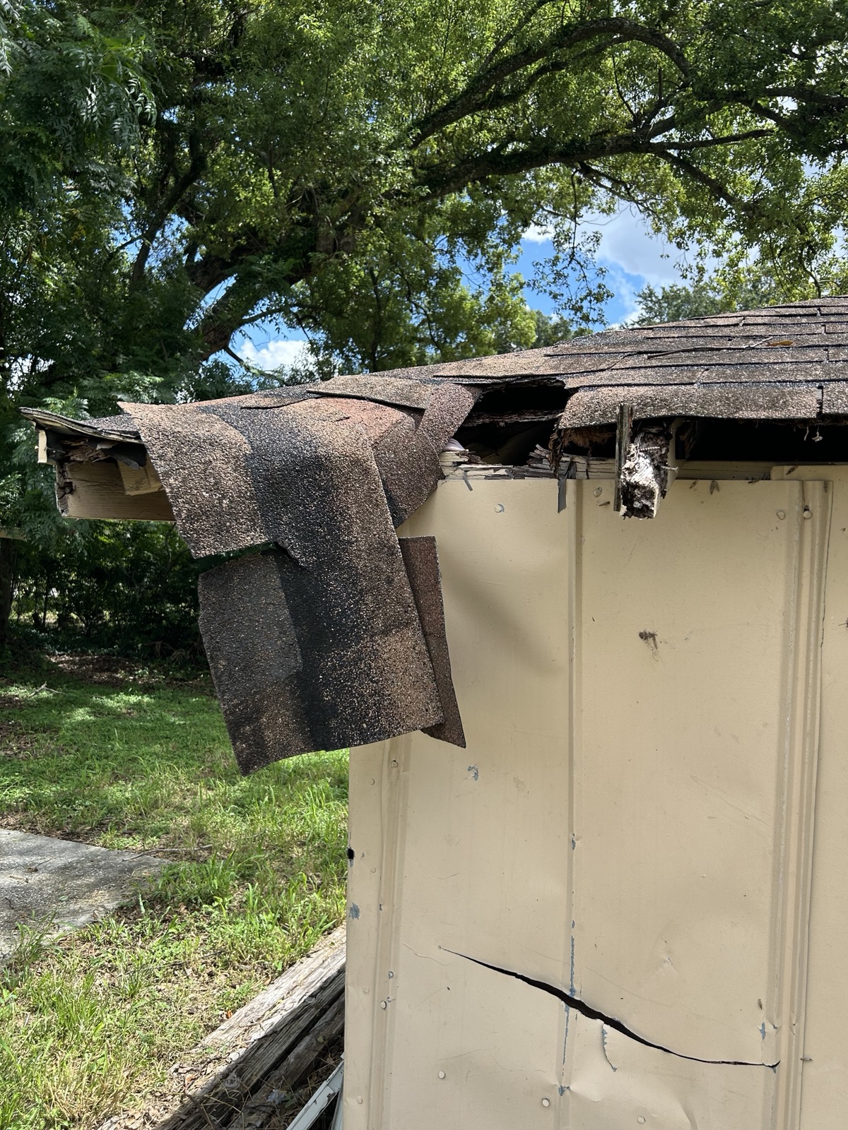 Roof edge shingles